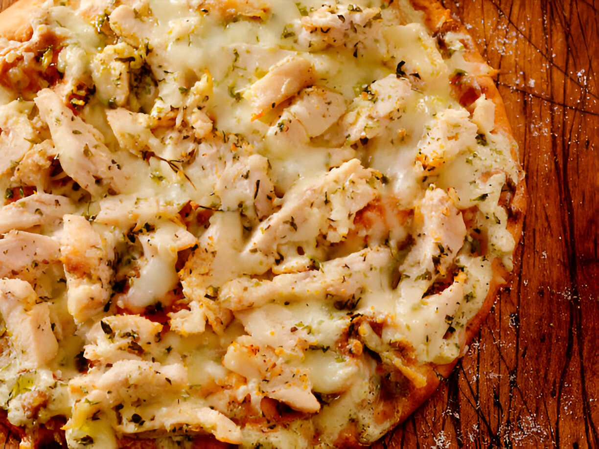 Chicken Alfredo Pizza