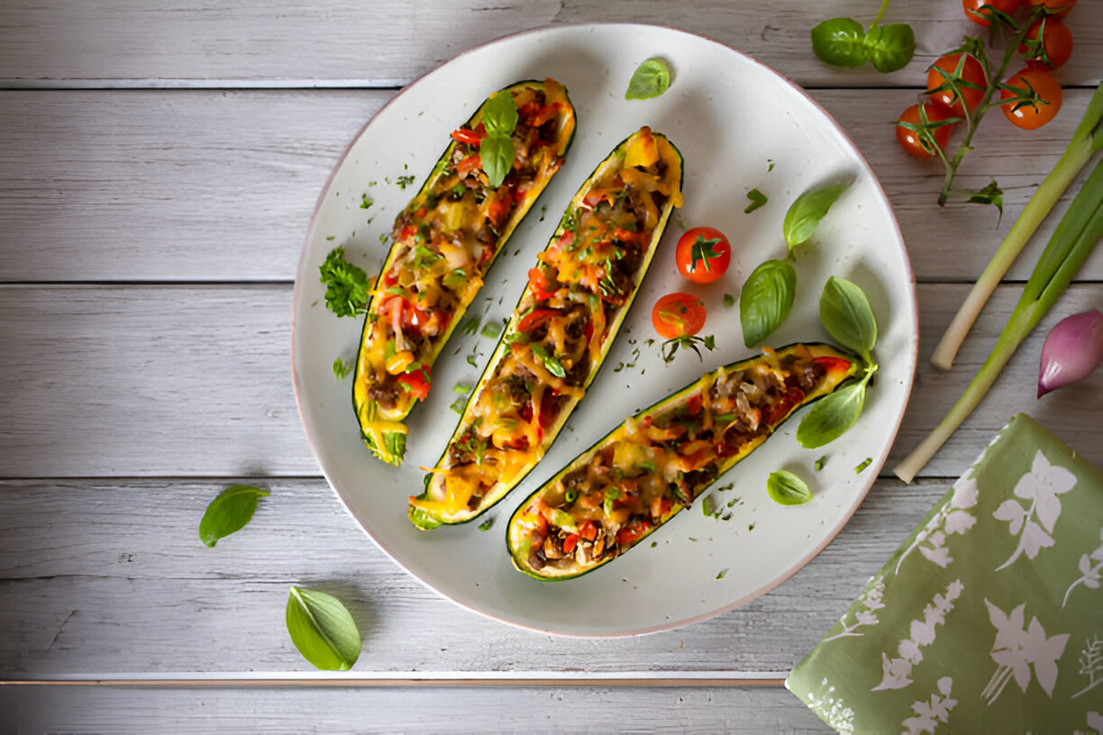 Chicken Zucchini Boats