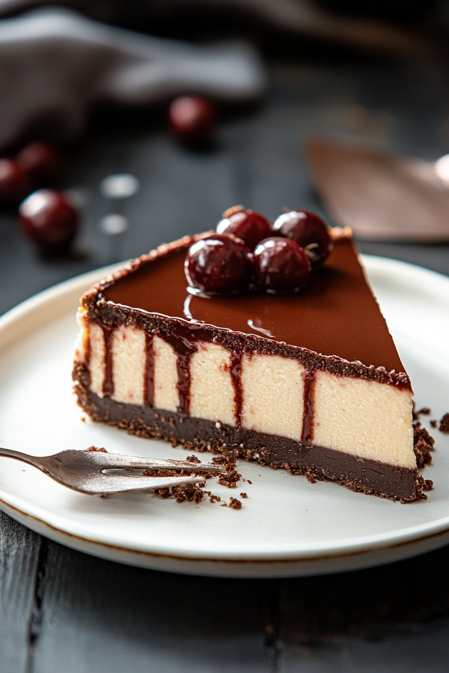 Chocolate Cherry Cheesecake