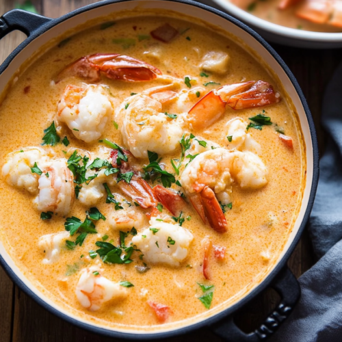 Creamy Crab and Shrimp Seafood Bisque