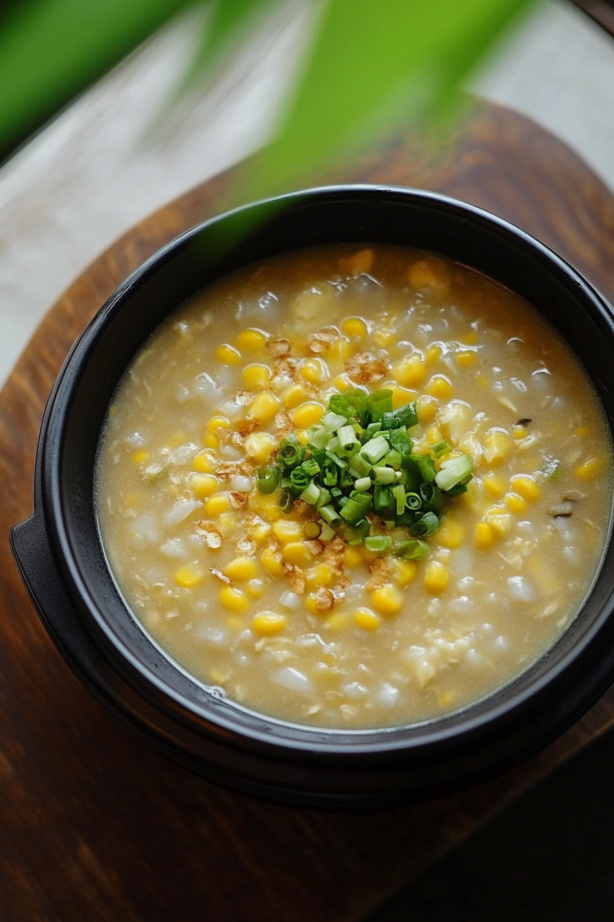 Instant Pot Vegan Corn Congee