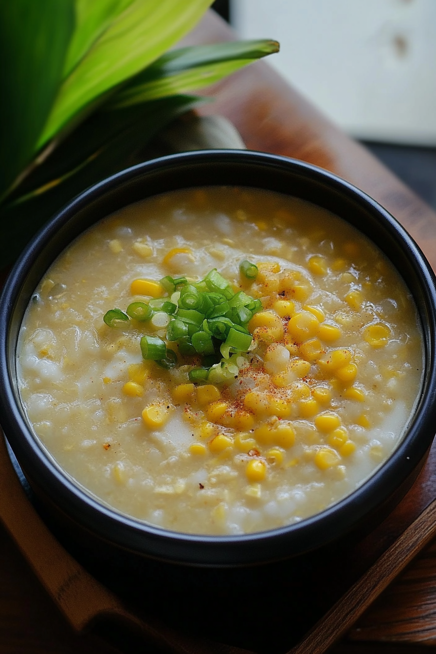 Instant Pot Vegan Corn Congee