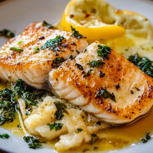 PanFried Fish with Lemon Butter Sauce