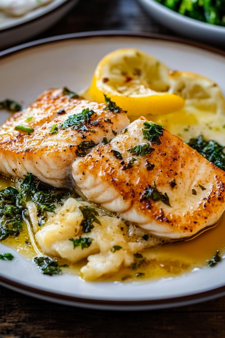 PanFried Fish with Lemon Butter Sauce