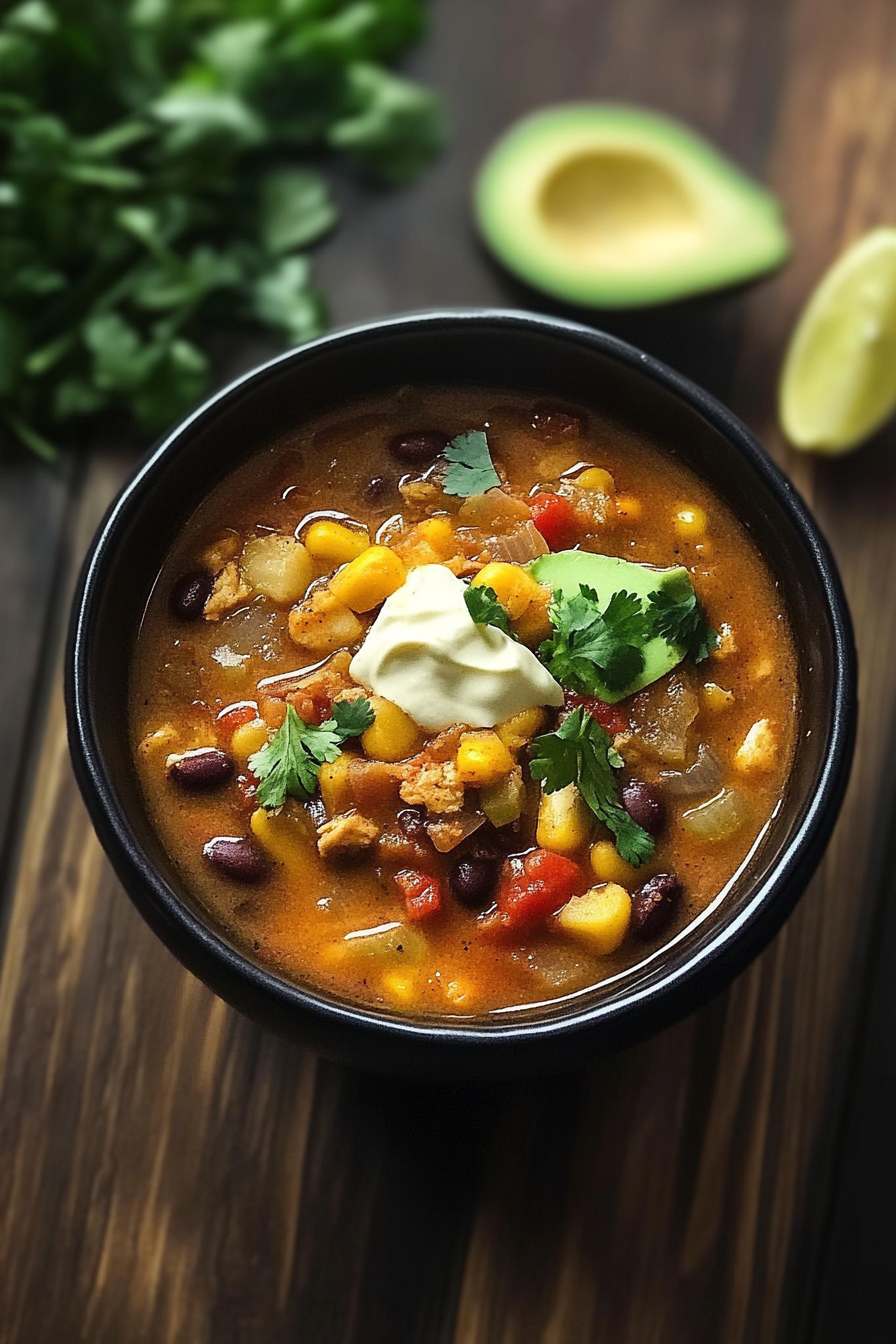 Plant-Based Black Bean Taco Soup