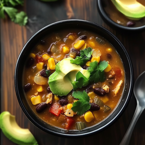 Plant-Based Black Bean Taco Soup