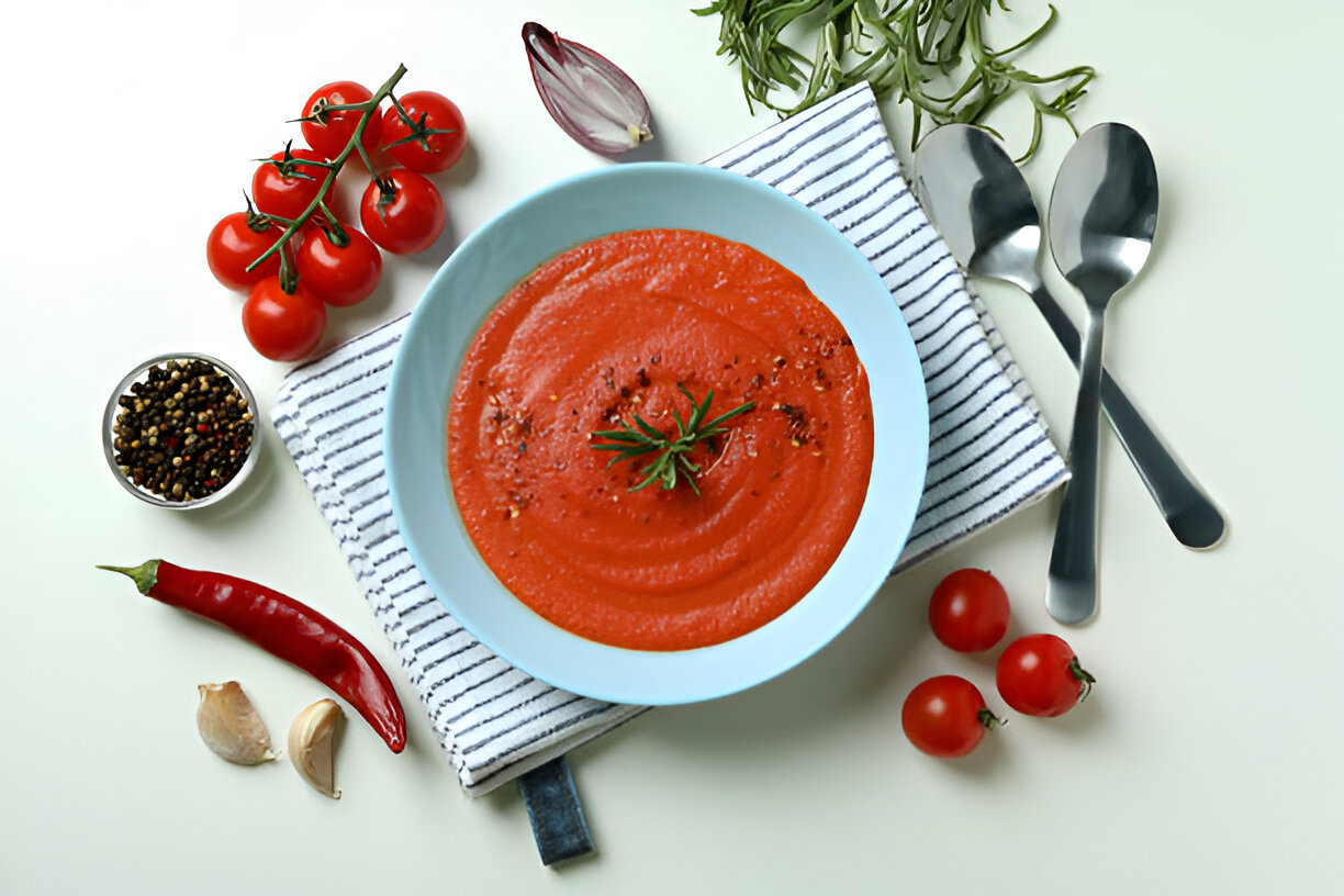 ROASTED TOMATO BASIL SOUP
