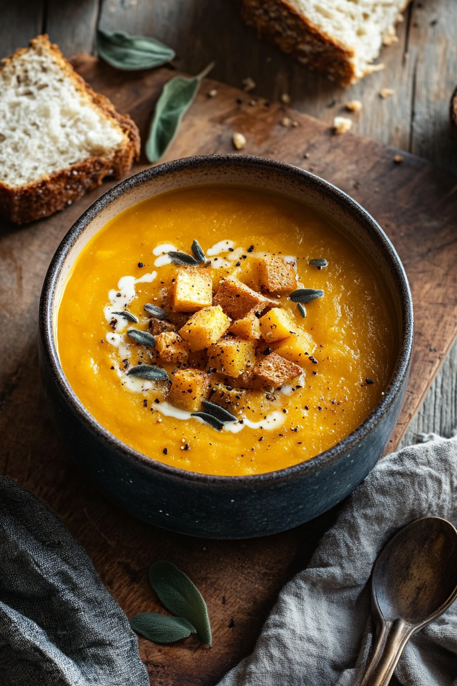 Roasted Acorn Squash Soup