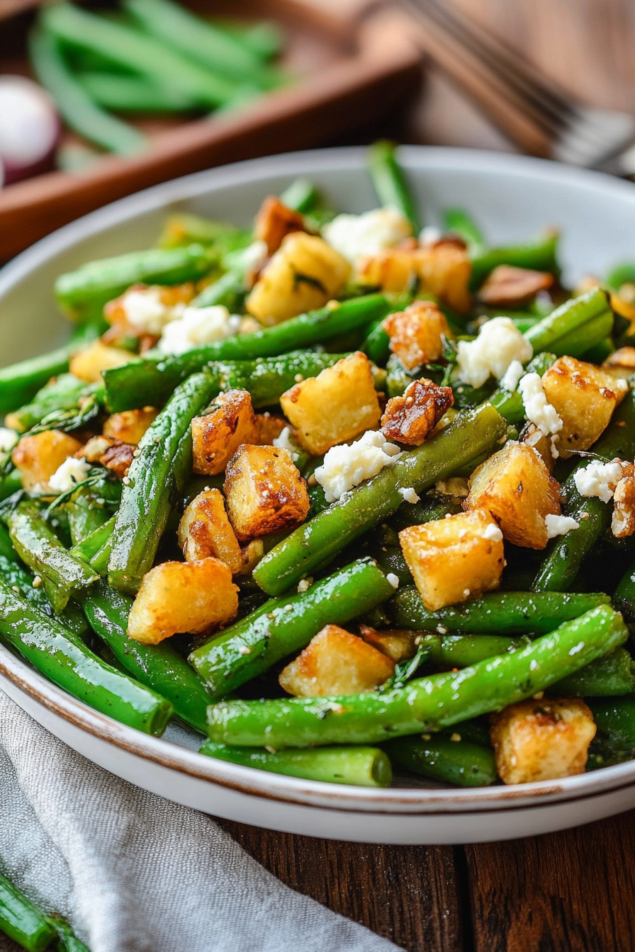 cheesy green beans