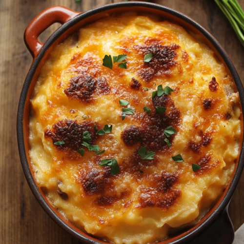 cheesy mississippi mud potatoes