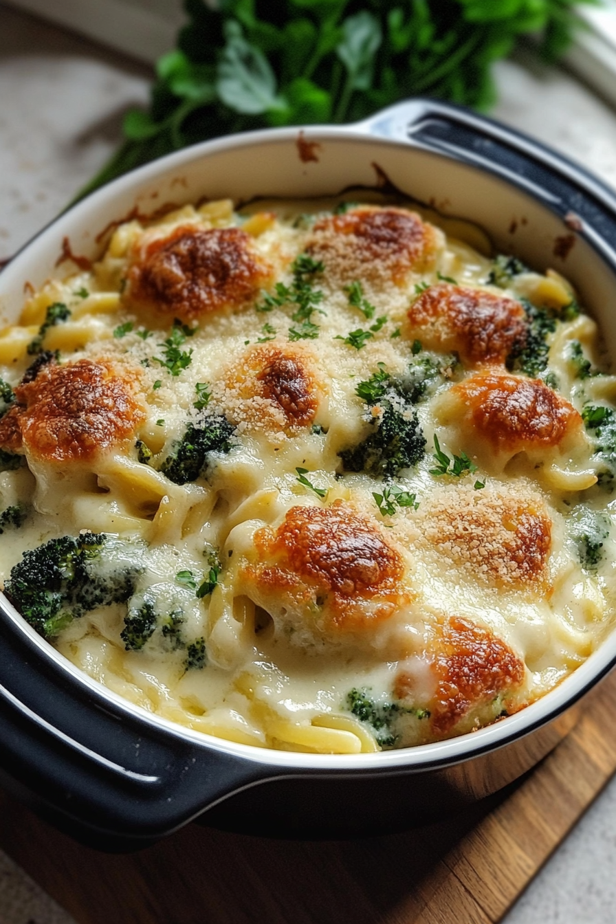 cheesy orzo broccoli