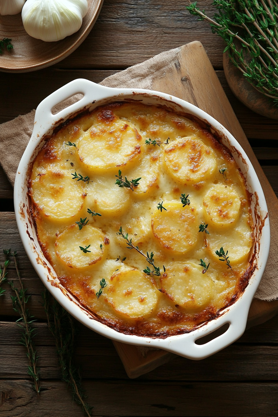 cheesy oven potatoes