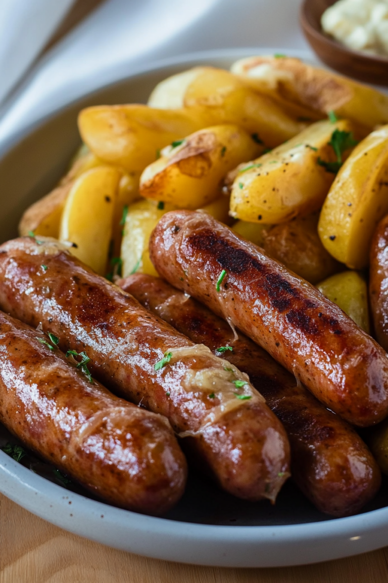 cheesy ranch potatoes and sausage