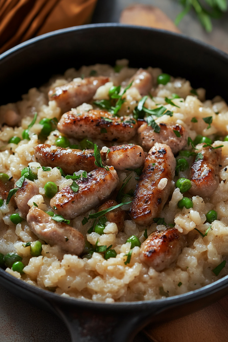 cheesy sausage and rice