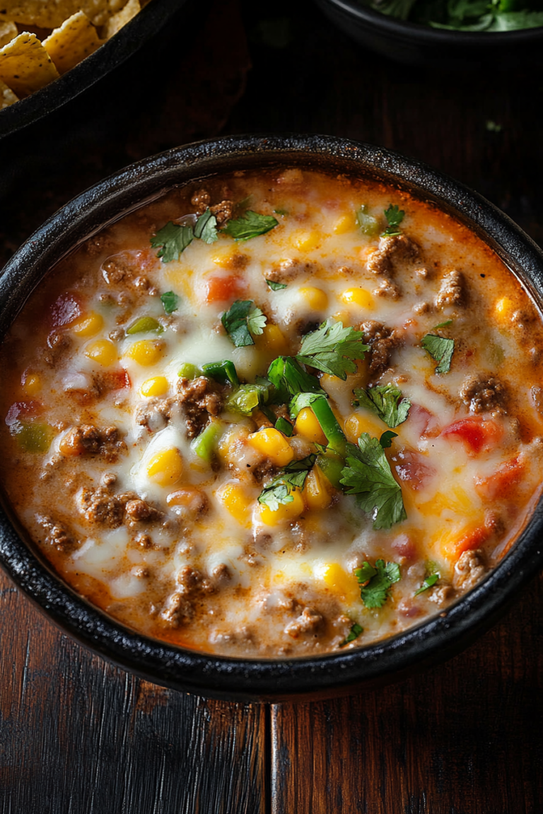 cheesy taco soup