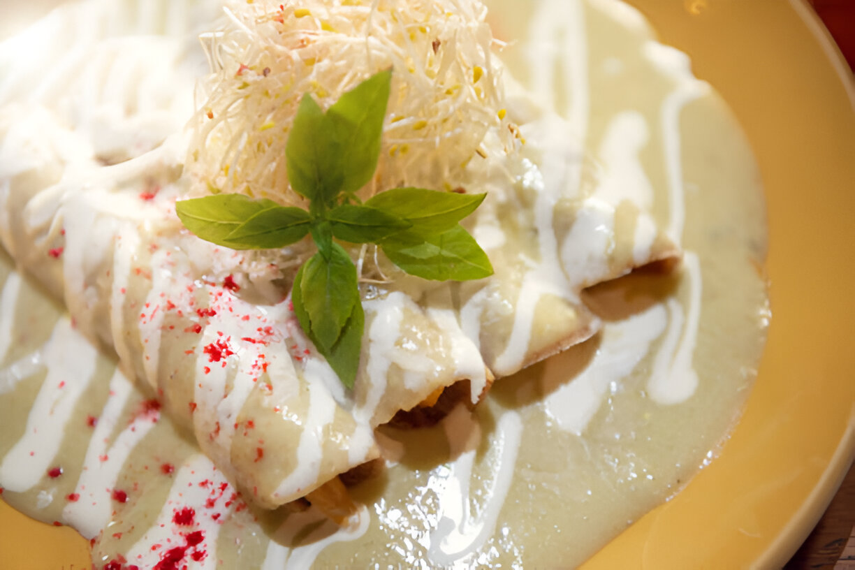 cheesy white chicken enchiladas