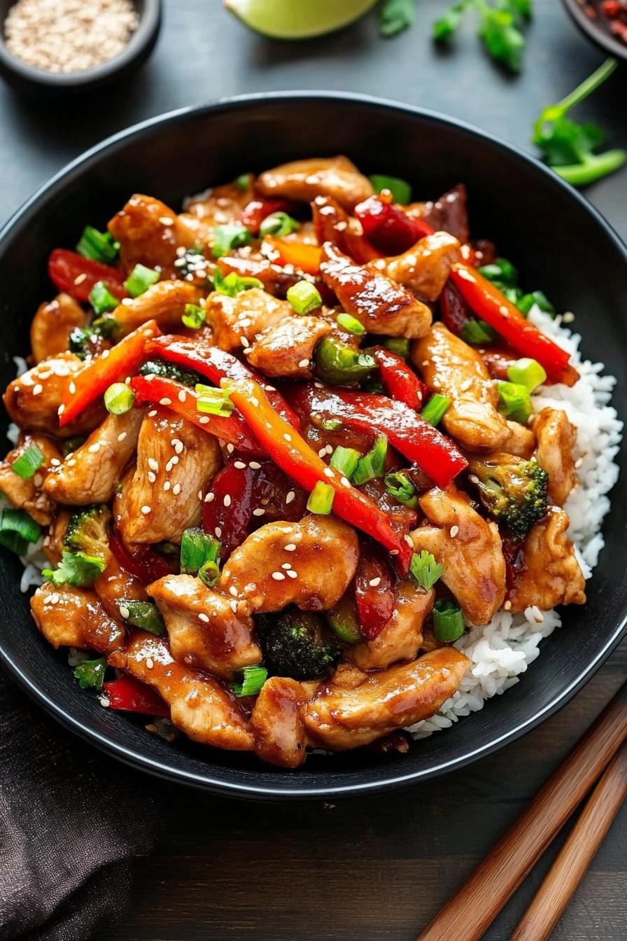 chicken stir fry with vegetables