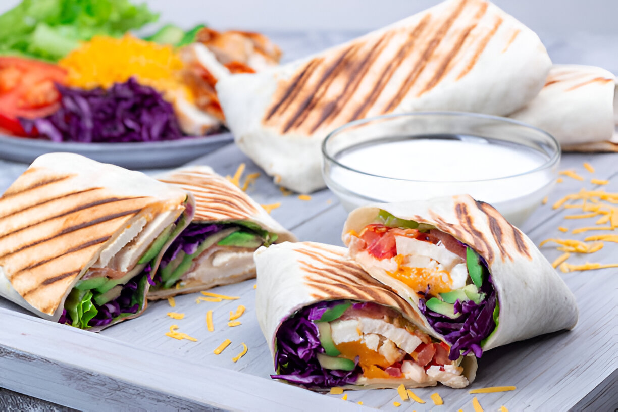 grilled chicken wrap