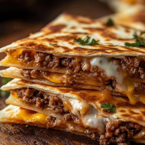 ground beef quesadillas