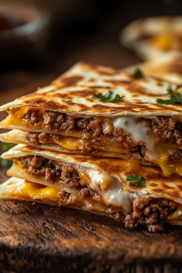 ground beef quesadillas
