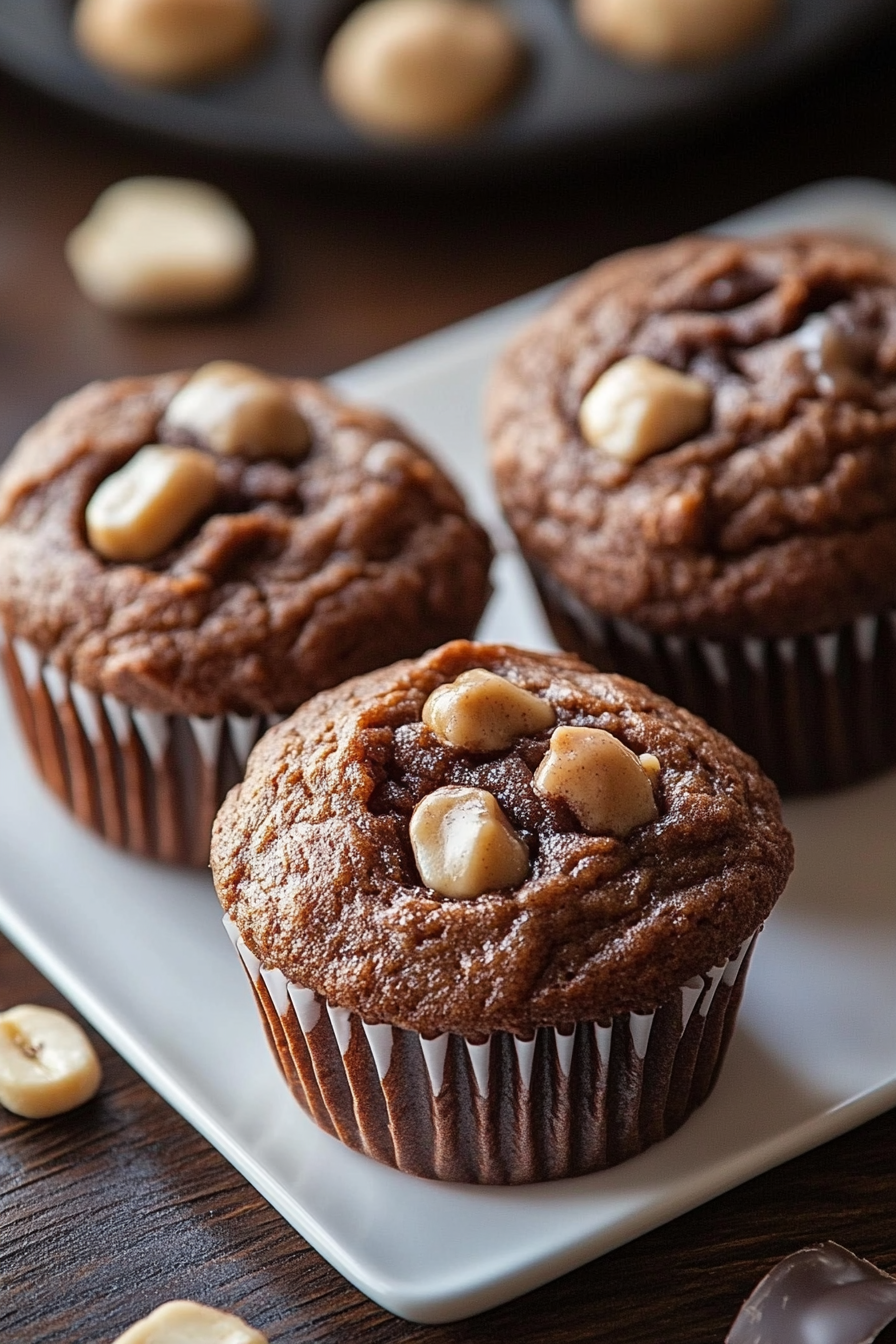 peanut butter banana muffins