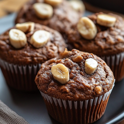 peanut butter banana muffins