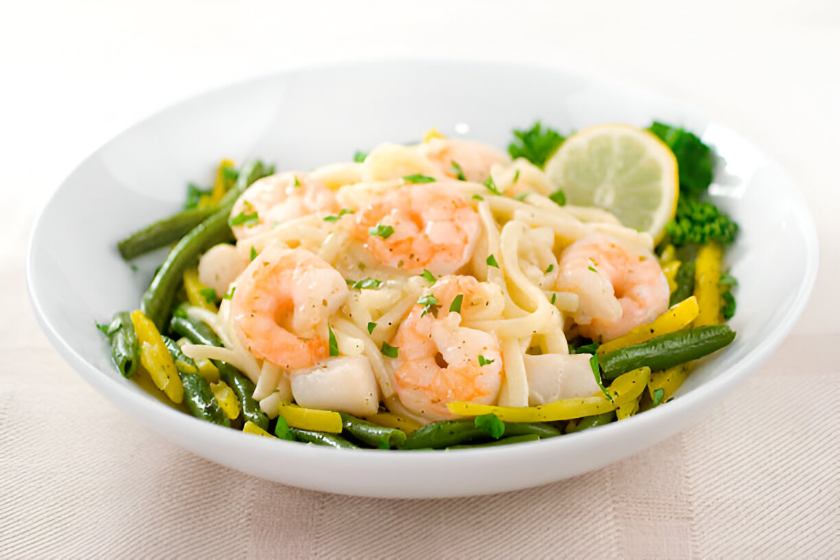 shrimp lemon garlic pasta