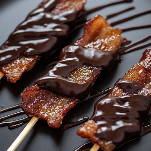 Chocolate-Covered Bacon Strips