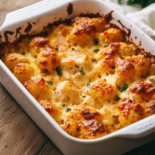 Cracked Out Chicken Tater Tot Casserole