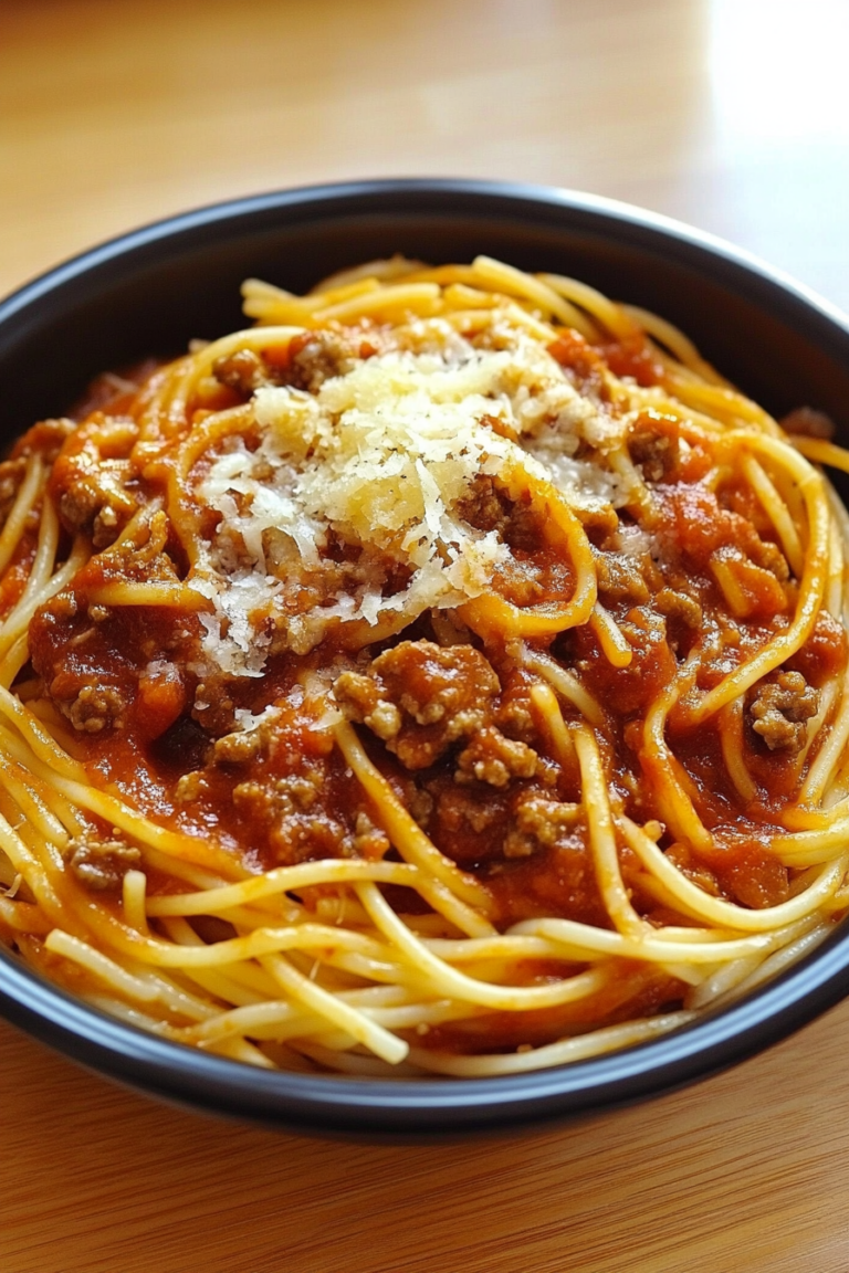 Crockpot Taco Spaghetti