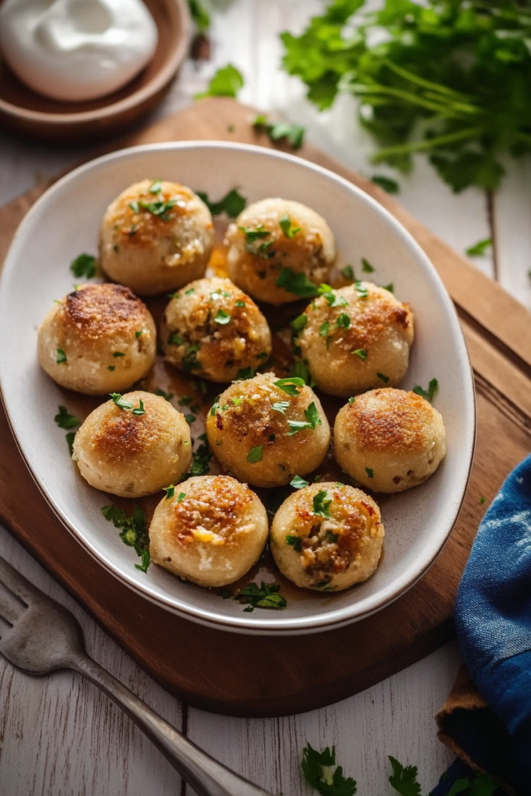 Easy Garlic Cheese Bombs