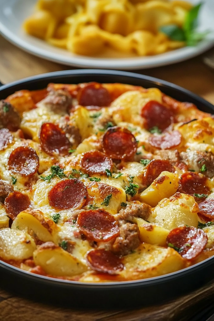 Meat Lovers Pizza Casserole