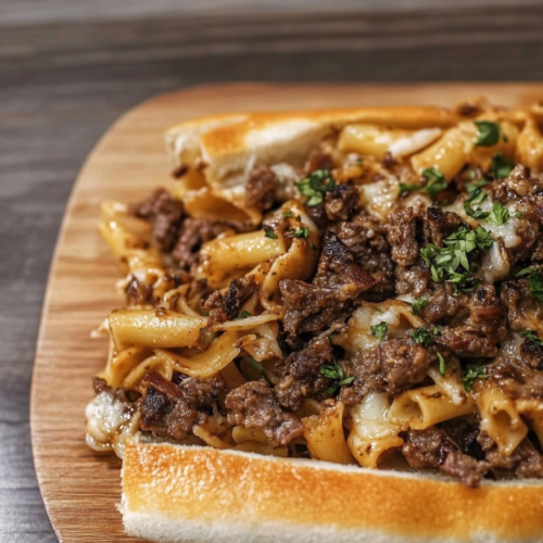 Philly Cheesesteak Pasta