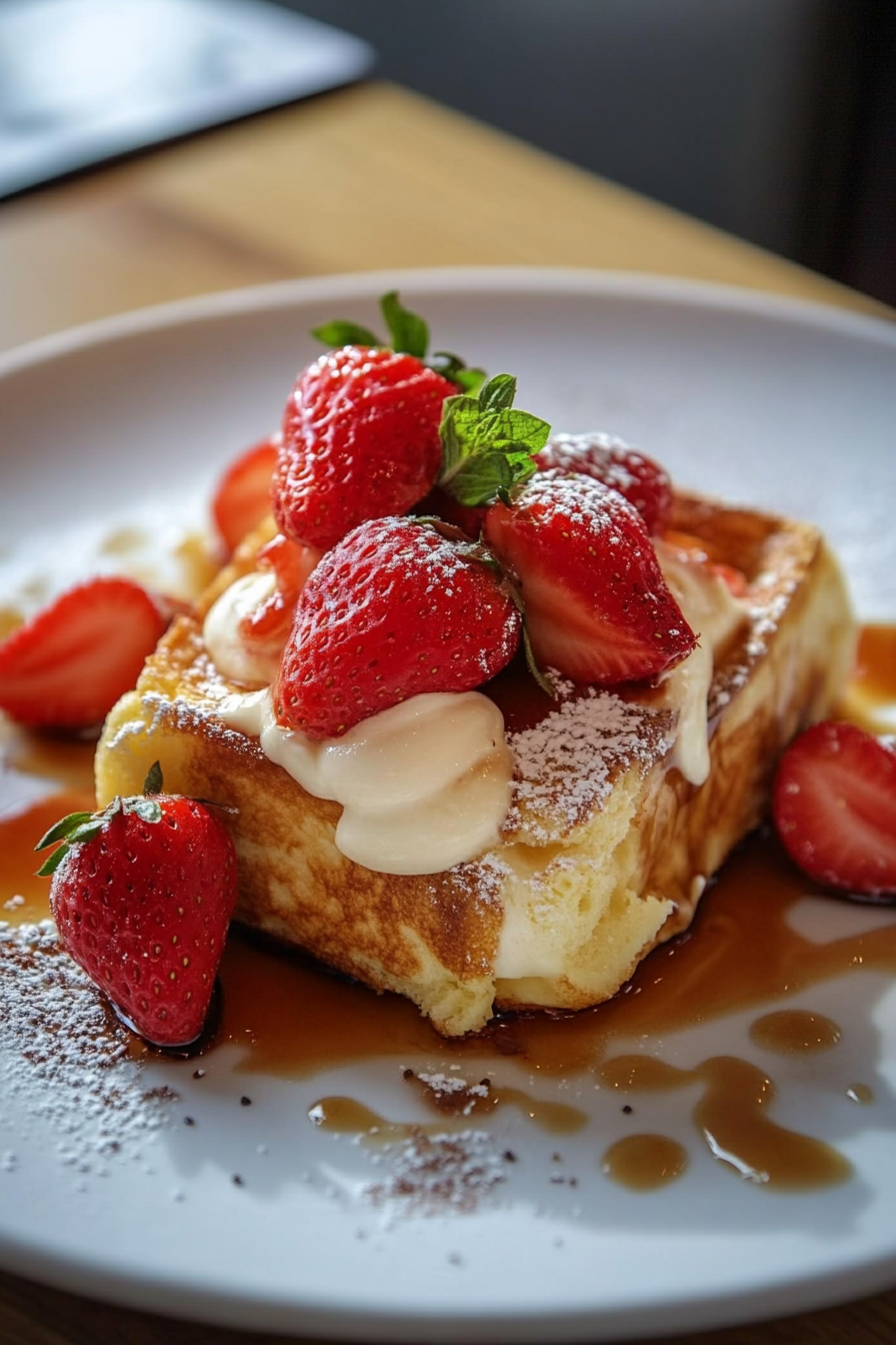 Strawberry Cream French Toast