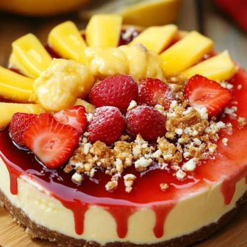 Strawberry Lemon Cheesecake