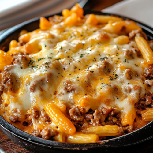 cheesy hamburger rice casserole