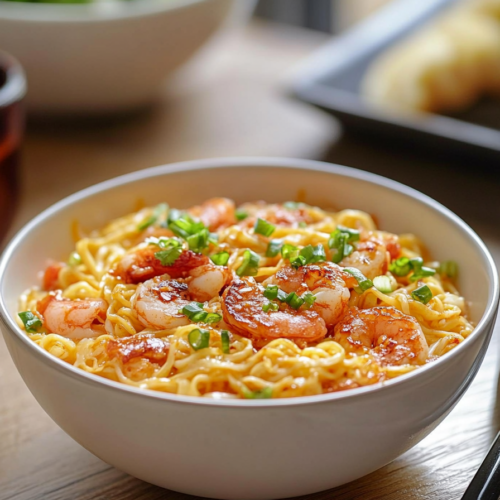 cheesy spicy ramen