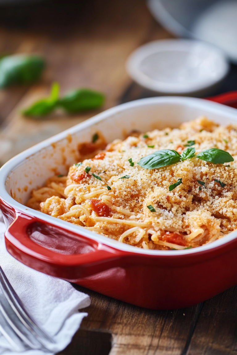 cheesy tuna noodle casserole