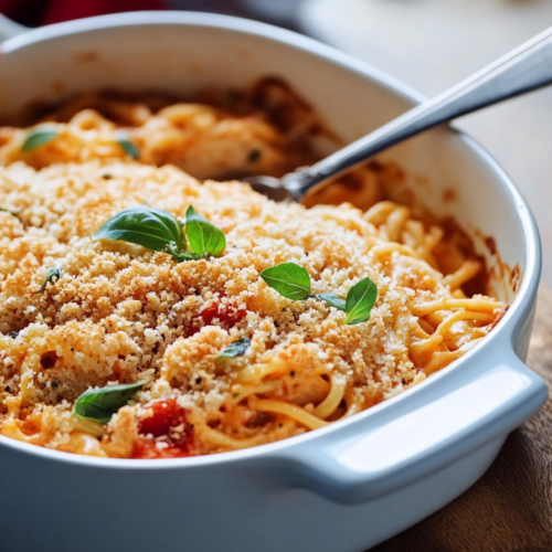 cheesy tuna noodle casserole