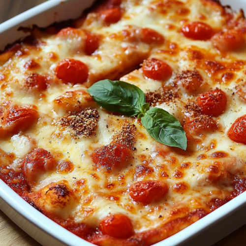cheesy white bean tomato bake