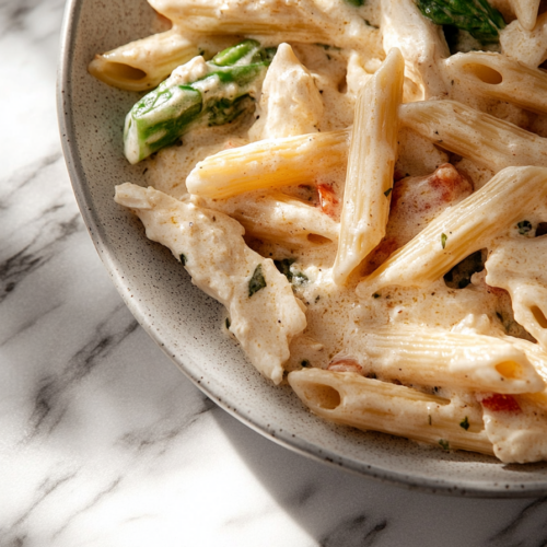garlic parmesan chicken pasta Recipe