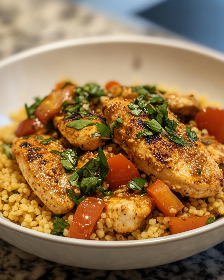 Chicken With Couscous taken with iphone 15 pro max --iw 2 --ar 4:5 --v 6.1 --raw