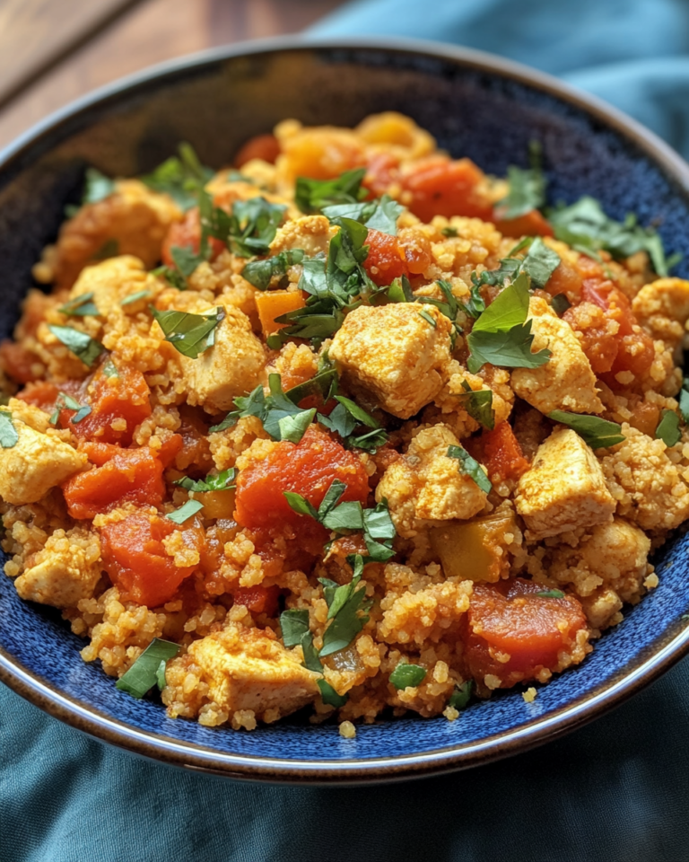 Easy Moroccan Couscous And Chicken taken with iphone 15 pro max --iw 2 --ar 4:5 --v 6.1 --raw