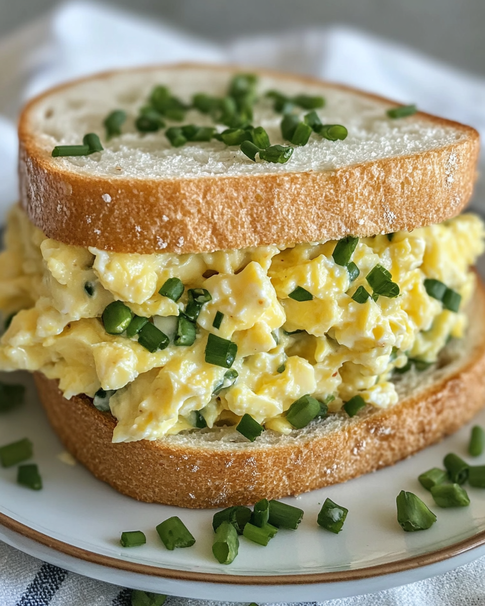 Quick Egg Salad Sandwiches taken with iphone 15 pro max --iw 2 --ar 4:5 --v 6.1 --raw