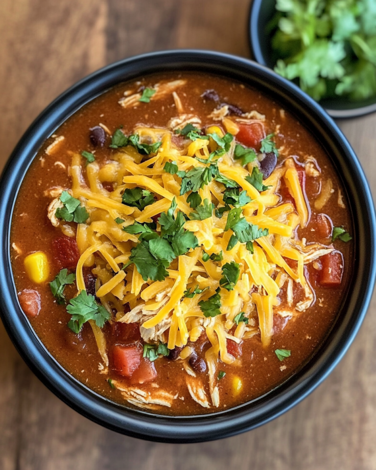 Simple Chicken Enchilada Slow Cooker Soup taken with iphone 15 pro max --iw 2 --ar 4:5 --v 6.1 --raw