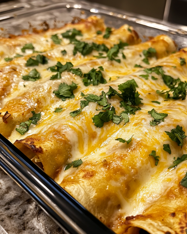 Simple Chicken Enchiladas With Sour Cream White Sauce taken with iphone 15 pro max --iw 2 --ar 4:5 --v 6.1 --raw