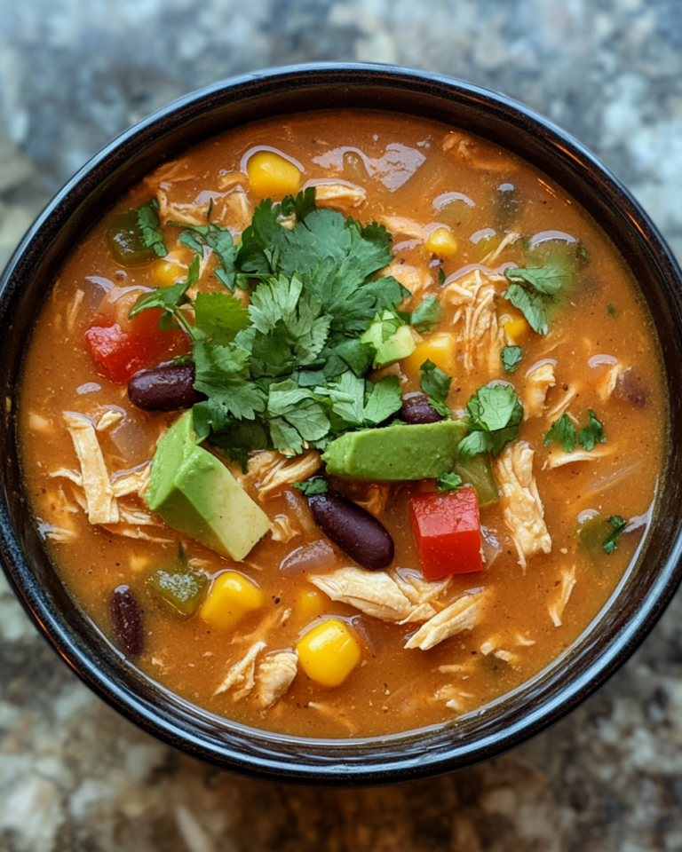 Slow Cooker Chicken Tortilla Soup taken with iphone 15 pro max --iw 2 --ar 4:5 --v 6.1 --raw