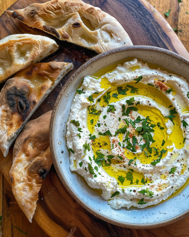 Labneh Dip taken with iphone 15 pro max --iw 2 --ar 4:5 --v 6.0 --raw