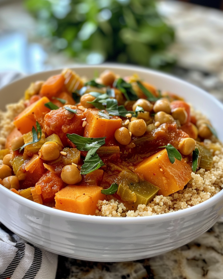 Moroccan Vegetable Stew With Couscous taken with iphone 15 pro max --iw 2 --ar 4:5 --v 6.0 --raw