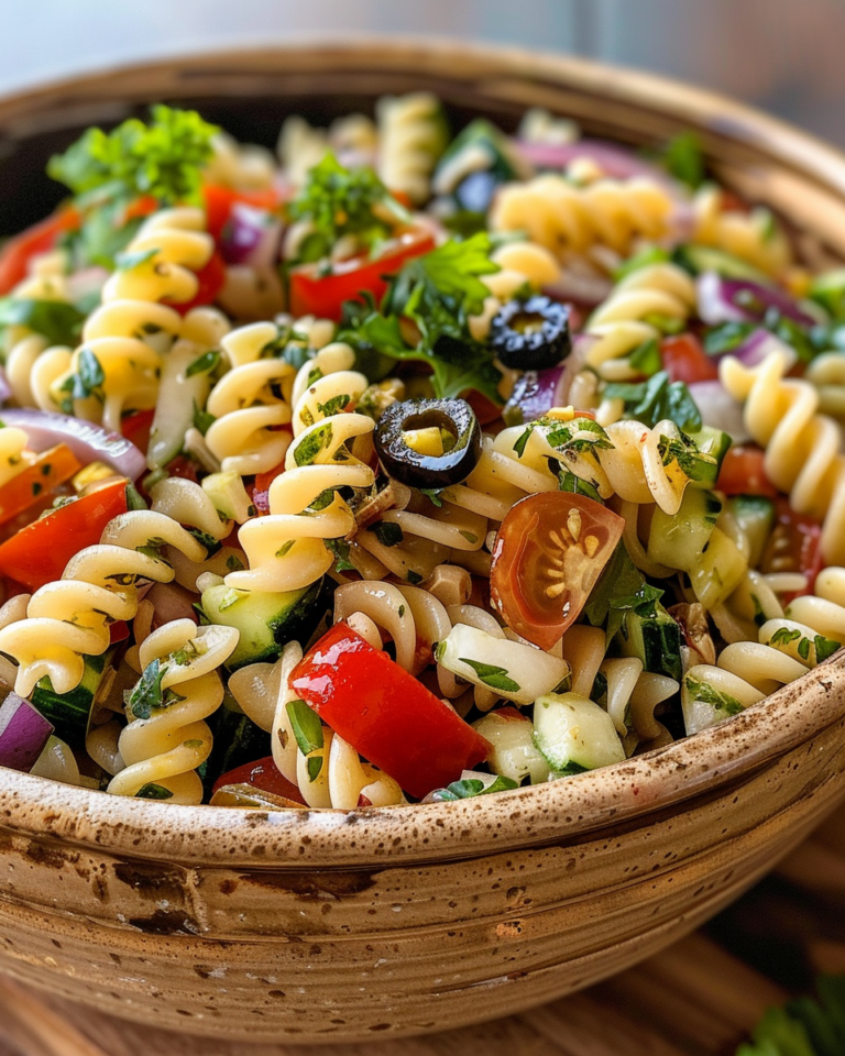 Pasta Salad Recipe taken with iphone 15 pro max --iw 2 --ar 4:5 --v 6.0 --raw